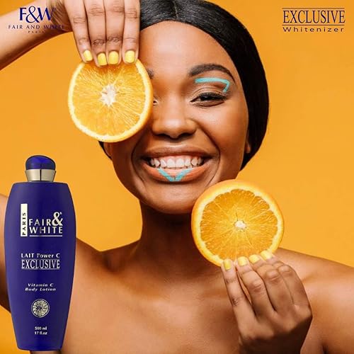 Fair & White (NEW ORIGINAL) Exclusive Body Lotion with Pure Vitamin C - Radiant Skin - 500ml / 17 formulated to even out skin tone and revitalize dull tired-looking skin.