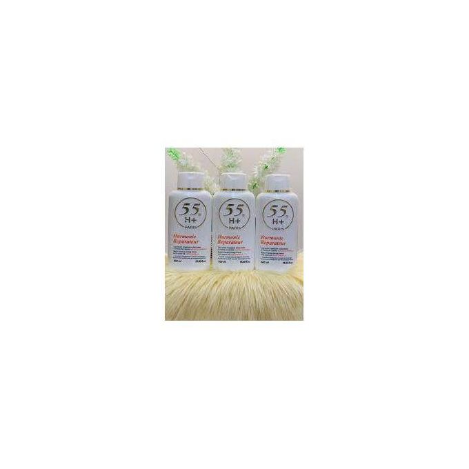 55H+ Lotion Harmonie Reparateur Multi-Vitamin Lotion16.8 Oz / 500 Ml with its unique blend of Carrot Oil and a range of multivitamins, this lotion helps to remove dark spots, hyperpigmentation