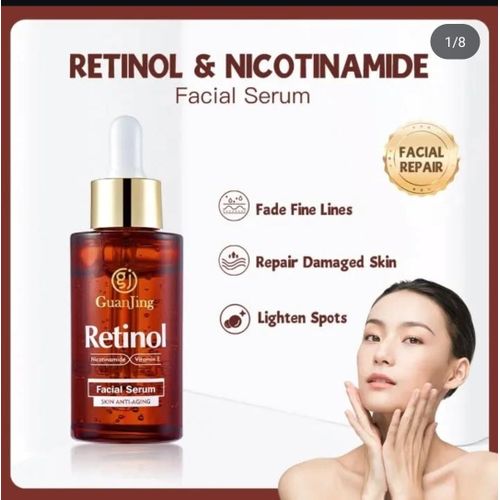 Guanjing Retinol With Niacinamide And Vitamin E Face Serum -40ml ,This brightening and anti-aging face Serum