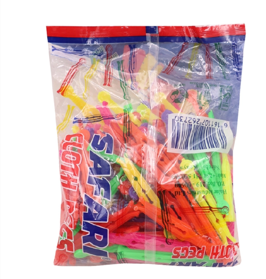 Safari plastic home and living storage organization laundry plastic good quality pegs  home living house cloth hanging pegs tools 144 psc