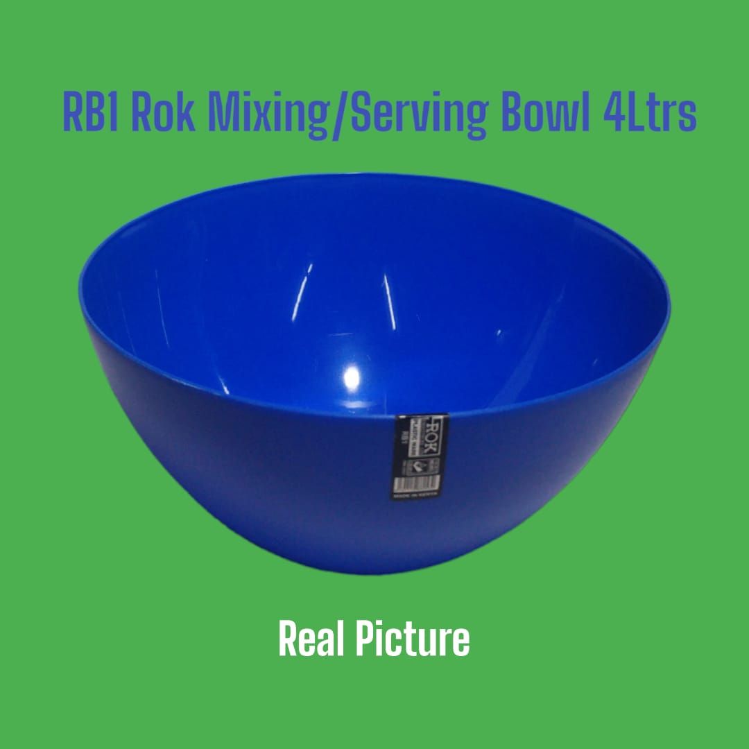 2pcs ROK Plastic kitchen mixing /serving bowl with the capacity of 4litres