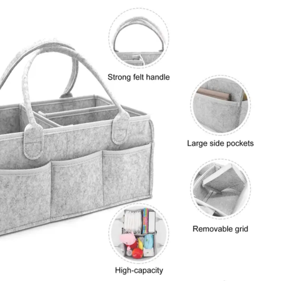 Classy Diapers caddy Nursery organizer....soft and sturdy