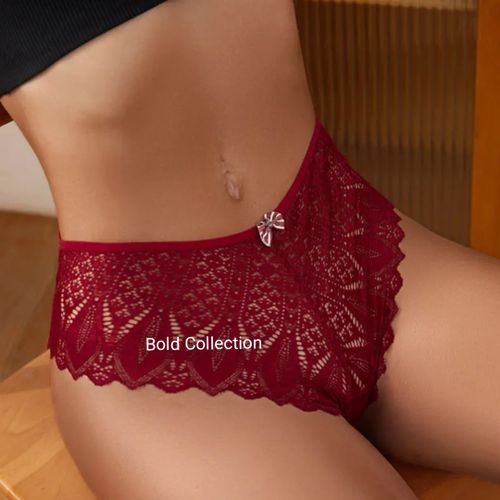 Fashion 6PCs Hottest Strappy Back French Lace Panties Ladies Panty