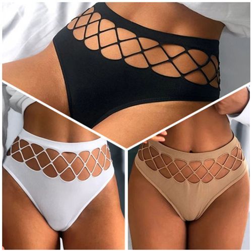 Fashion 6PCs Sexiest Strappy Comfort Silk LADIES SEAMLESS THONG Panties