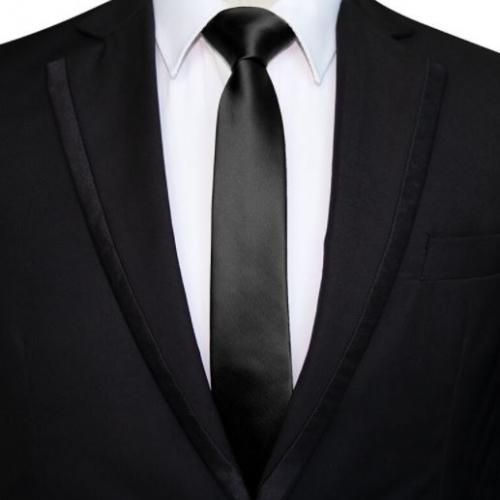 Fashion 5PCS Classy Men's Plain Color Slim Tie Men Business (Formal) Casual Skinny Executive Narrow Ties