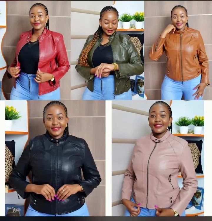Fashion ladies leather jackets