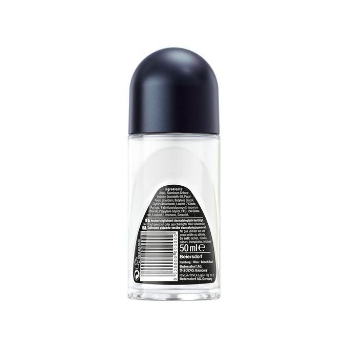 【Discounted】NIVEA Black & White Invisible Original, Antiperspirant Roll-on 50ml