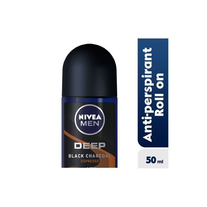 Nivea Men Deep Espresso Antibacterial Anti-Perspirant Rollon 72h - 50ml