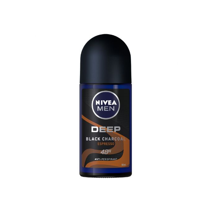 Nivea Men Deep Espresso Antibacterial Anti-Perspirant Rollon 72h - 50ml