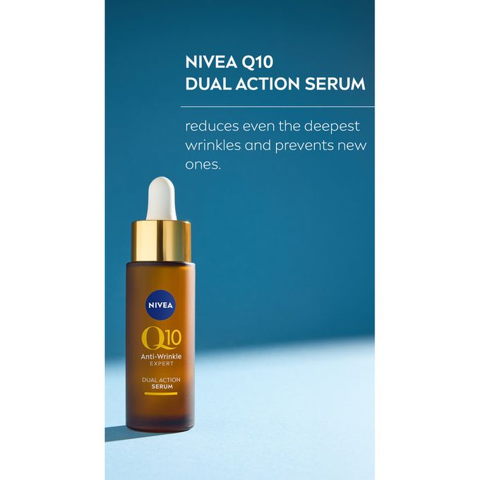 NIVEA Q10 Anti-Wrinkle Expert  Dual Action Serum for Women -30ml