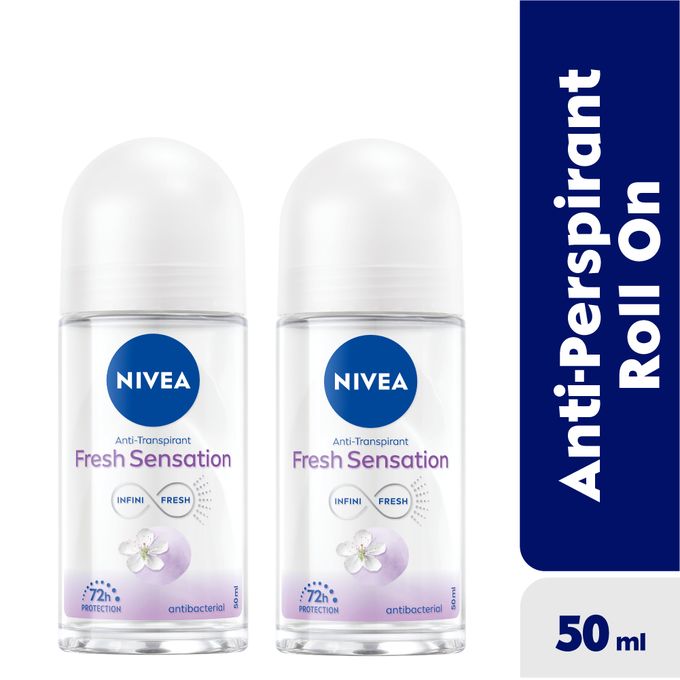 Nivea Fresh Sensation Anti-perspirant Rollon, 72h – 50ml (Pack Of2)