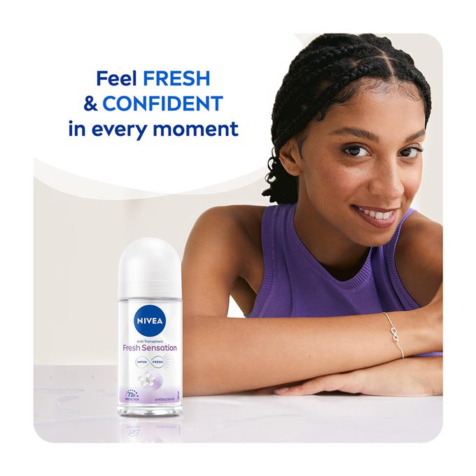 Nivea Fresh Sensation Anti-perspirant Rollon, 72h – 50ml (Pack Of2)