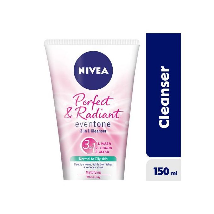 【Offer】NIVEA Perfect & Radiant 3 In 1 Detox Face Cleanser 150ml