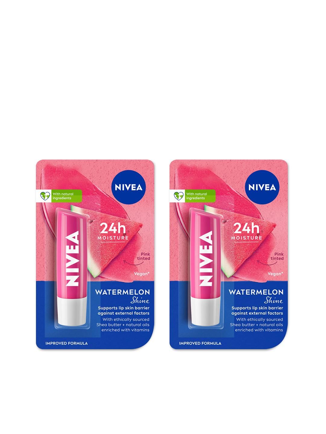【Discounted】(PACK OF 2) NIVEA Watermelon Shine Lip Balm 4.8g