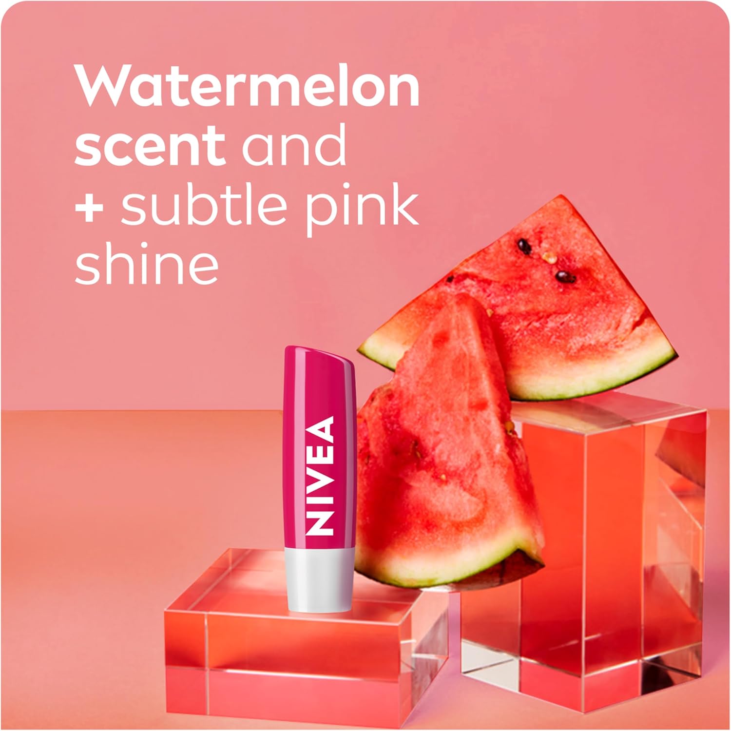 【Discounted】(PACK OF 2) NIVEA Watermelon Shine Lip Balm 4.8g