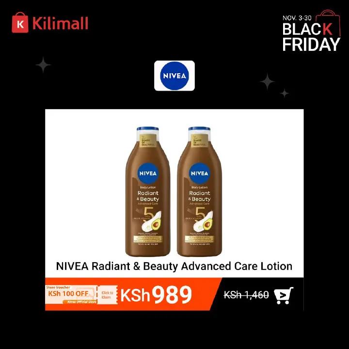 (Pack Of 2) NIVEA Radiant & Beauty Advanced Care Lotion For Women - 400mMl