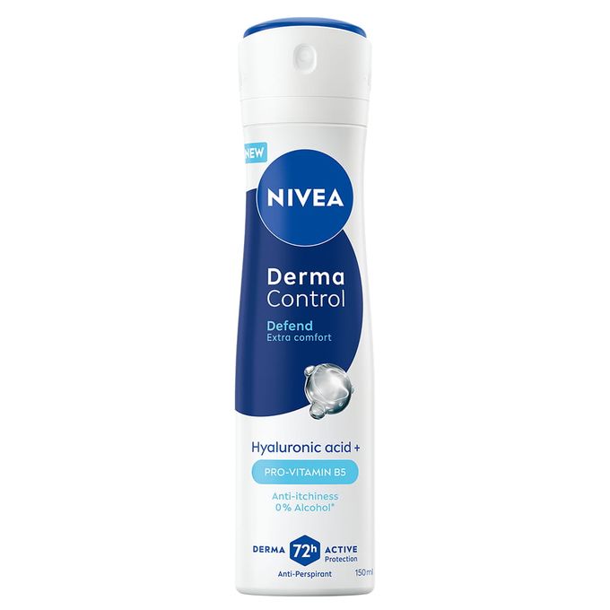 NIVEA Derma Control Defend Anti-Perspirant Spray for Women, 72h – 150ml