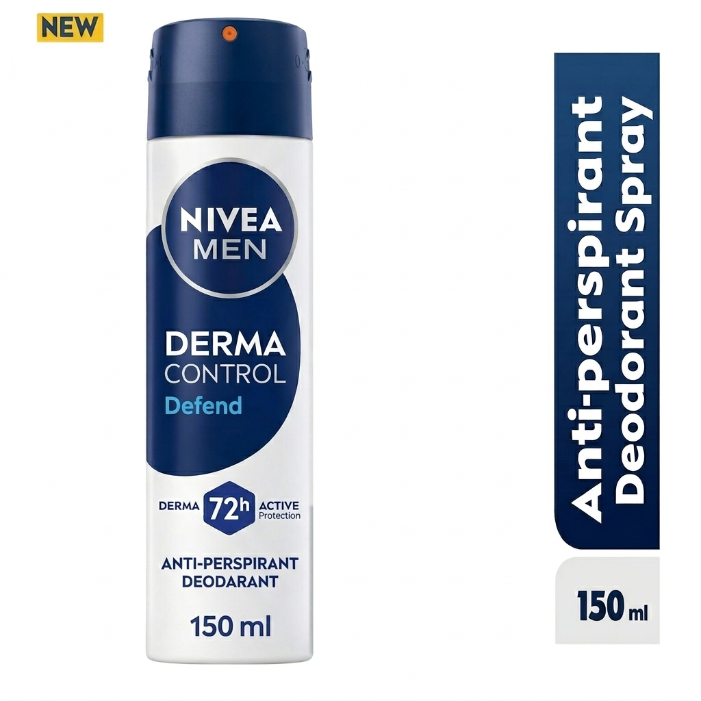 NIVEA MEN Derma Control Defend Extra Comfort Anti-Perspirant Spray, 150ml