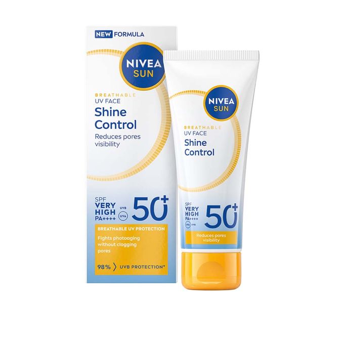 【Discounted】NIVEA UV Face Shine Control Cream sunscreen SPF 50- 50 Ml