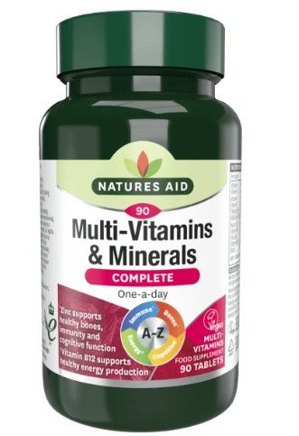 Natures Aid Complete Multi-Vitamins & Minerals 90s