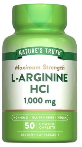 Nature's Truth Maximum Strength L Arginine 1000mg 50s