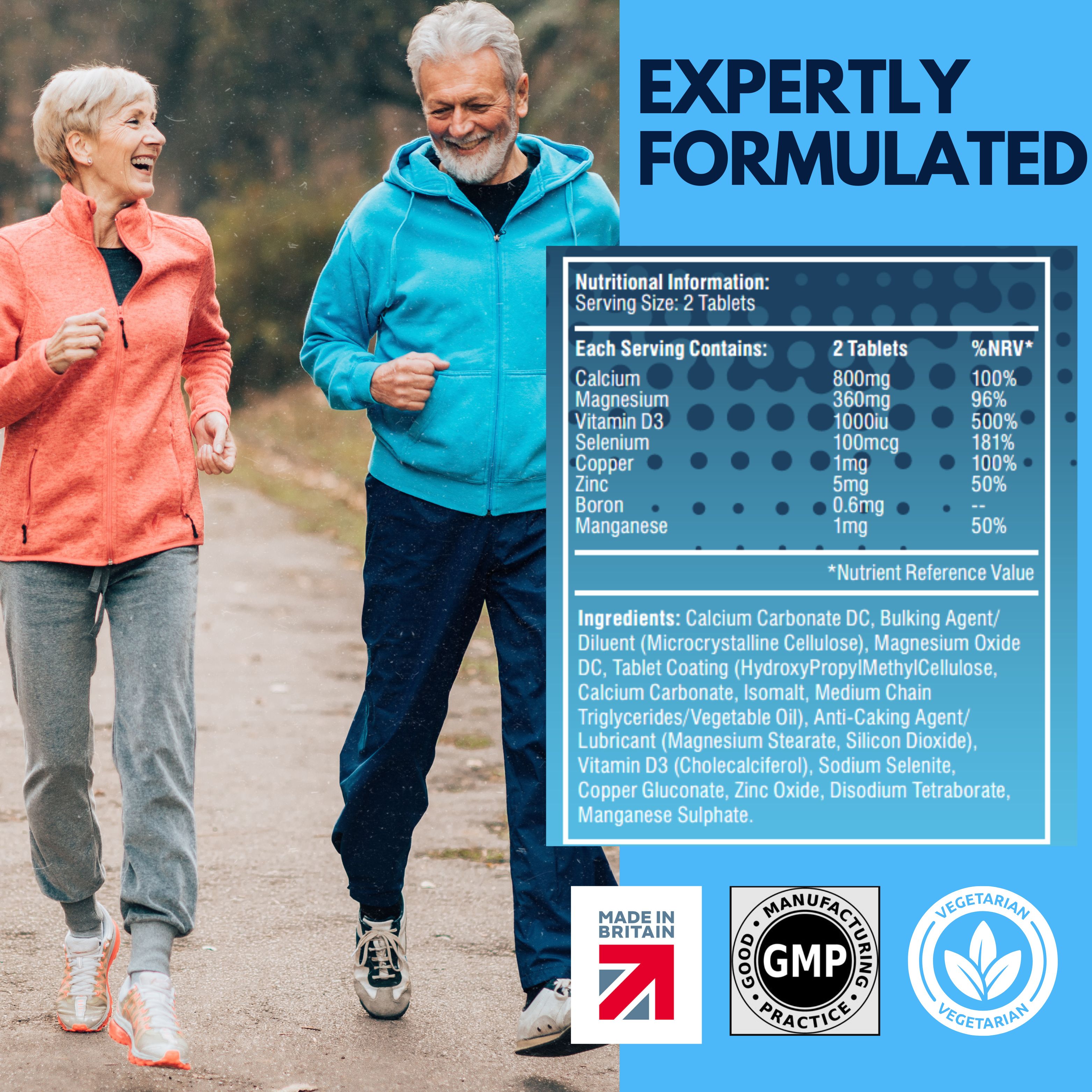Northumbria Total Bone® Calcium Mineral Complex Vegetarian Tablets