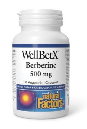 Natural Factors WellBetX Berberine 500 mg 60s