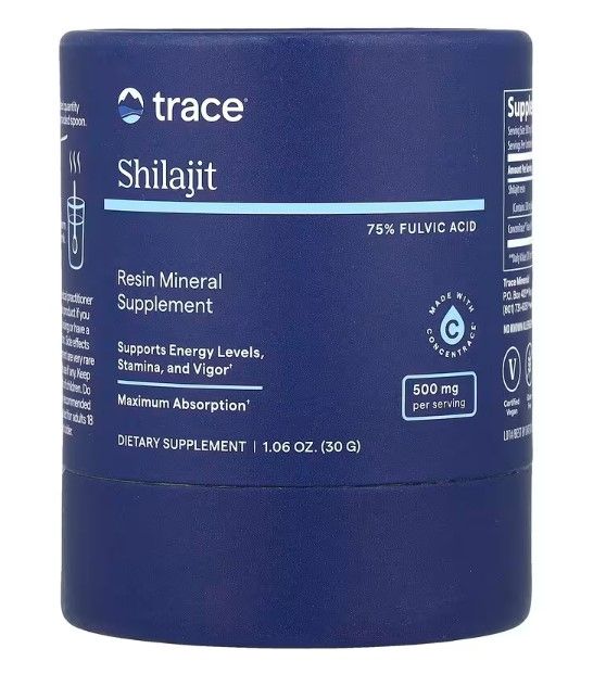 Trace Minerals Shilajit 75% fulvic acid Resin Mineral  supplement 30gm