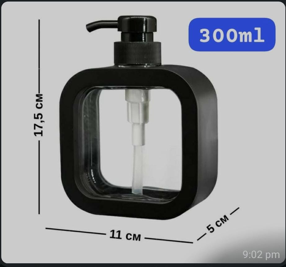 Apothecary home soap dispenser bottle for Bathroom and kitchen...suitable Shampoo,/Lotion/Oil/shower soap and dish soap gift with capacity of 300mls