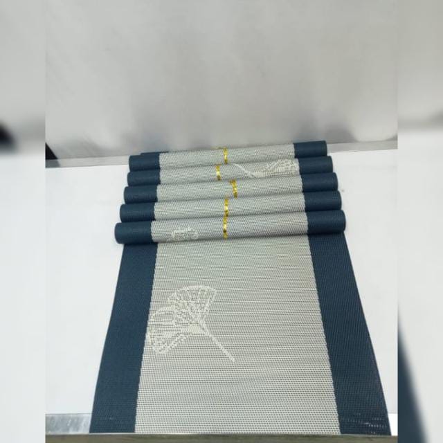 Set of 6pcs PVC Home/office/dining table mats with one piece table runner