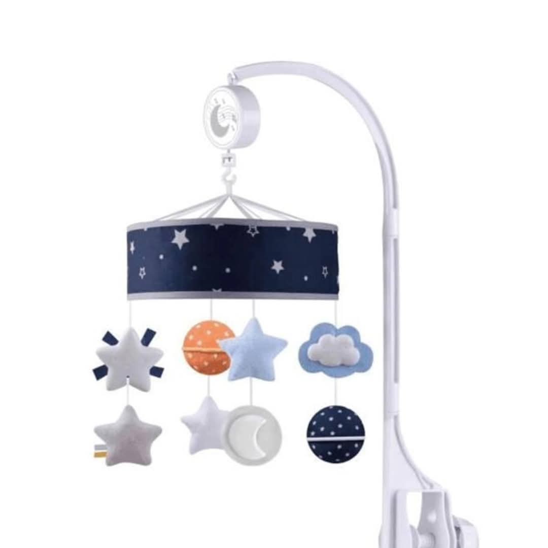 Baby cot mobile musical crib ...providing sooth music to relax and encouraging baby have a good nigt sleep