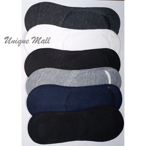 Men Invisible Socks Low Cut Loafer Ankle Socks Casual Soft Cotton Non-slip Boat Socks 6Pairs