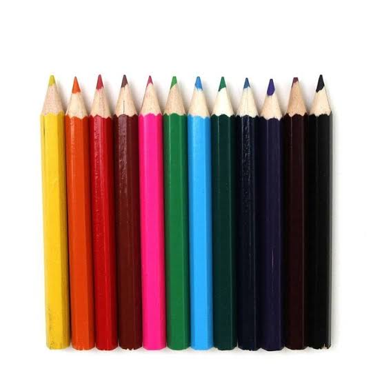 12 Mini Packs Coloured Pencils - 12pcs
