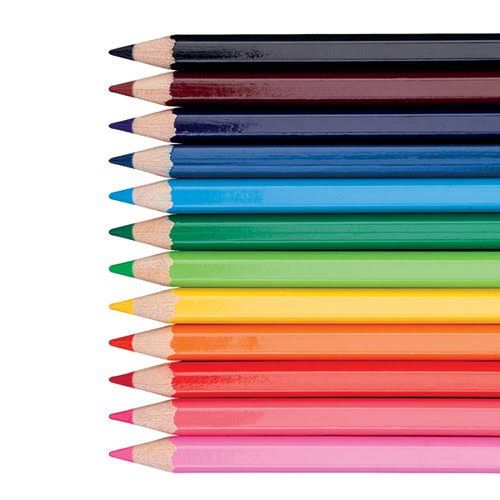 12 Mini Packs Coloured Pencils - 12pcs