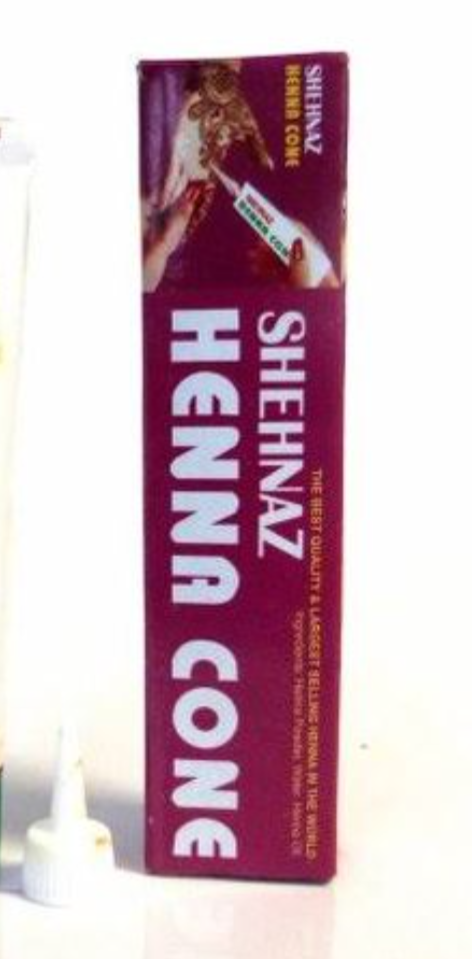 Shehnaz 100% Natural Henna Cones Cones For Temporary Body & Nail Art- red brown