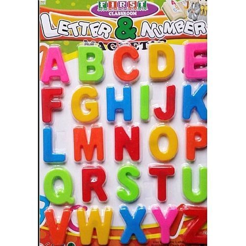 Colourful Magnetic Letters & Numbers - Stick On Fridge Magnetic Alphabets - Capital Letters