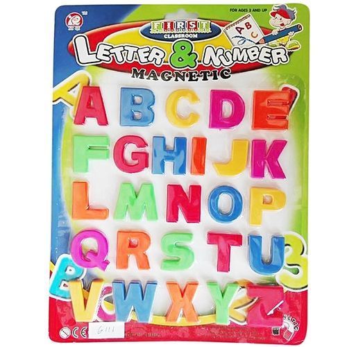 Colourful Magnetic Letters & Numbers - Stick On Fridge Magnetic Alphabets - Capital Letters