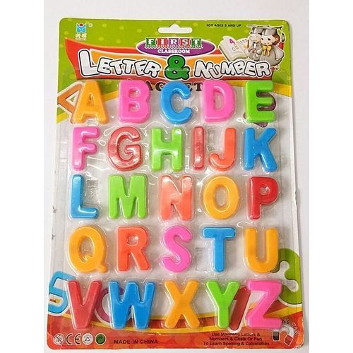 Big Size Early Learning Colourful Magnetic Letters & Numbers - Stick On Fridge Magnetic Alphabets - Big Size