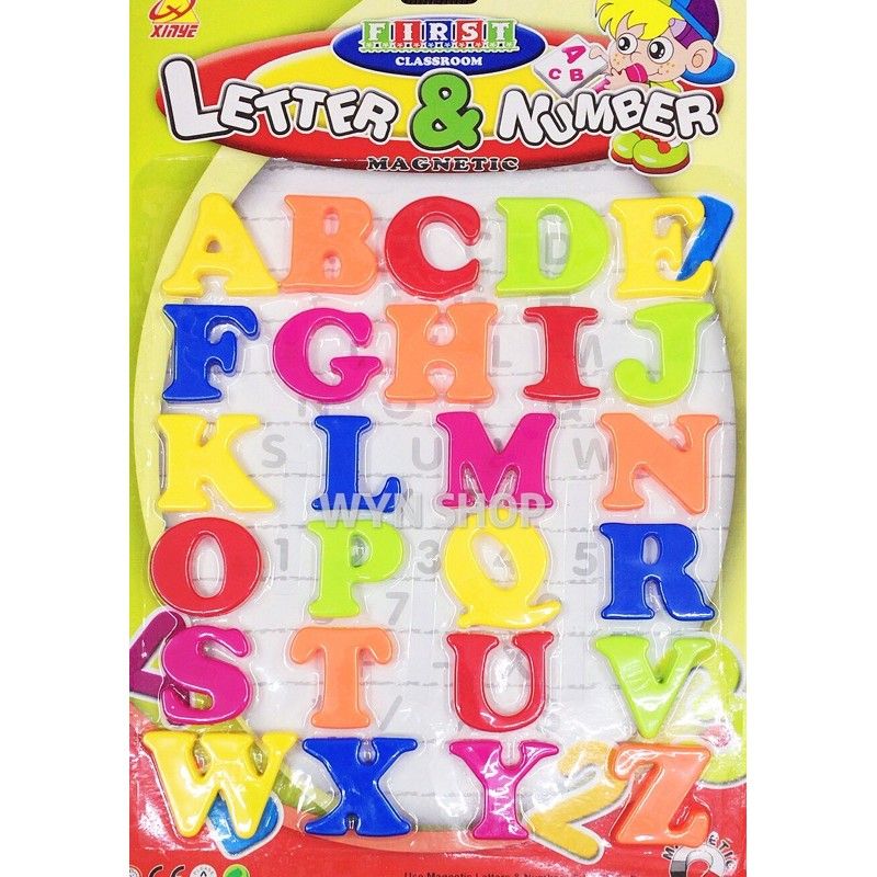 Big Size Early Learning Colourful Magnetic Letters & Numbers - Stick On Fridge Magnetic Alphabets - Big Size
