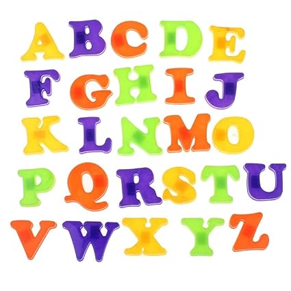 Big Size Early Learning Colourful Magnetic Letters & Numbers - Stick On Fridge Magnetic Alphabets - Big Size