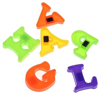 Big Size Early Learning Colourful Magnetic Letters & Numbers - Stick On Fridge Magnetic Alphabets - Big Size