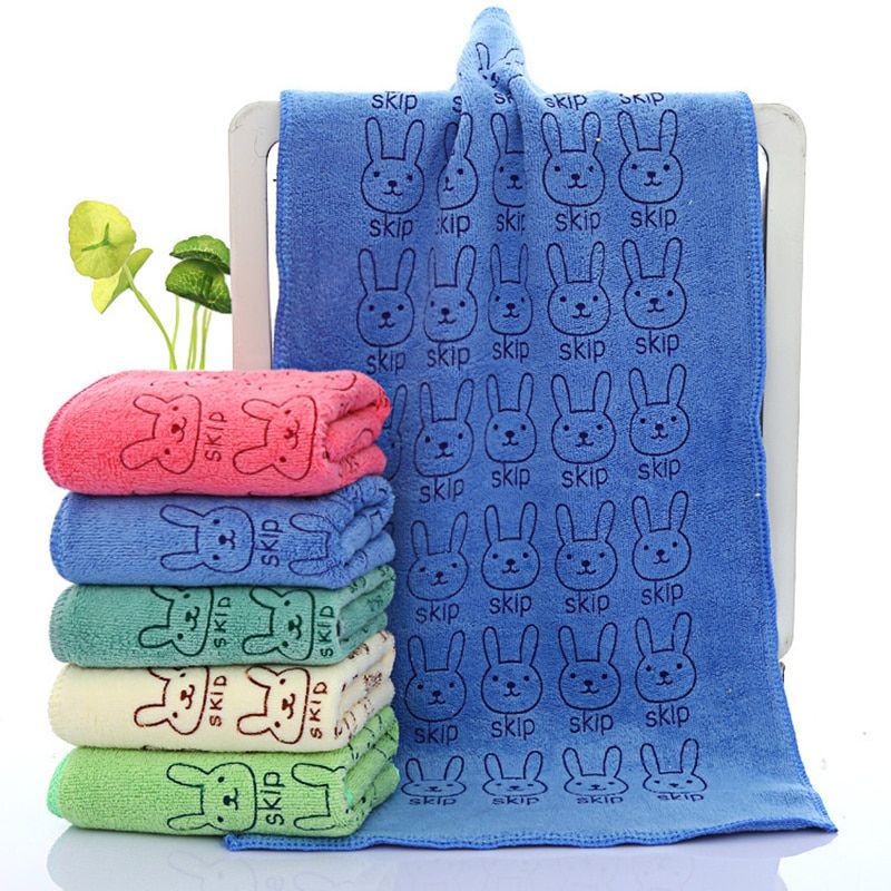 Cartoon Face Wash Towel Nano Microfiber Hand Kitchen Towels - 1pc