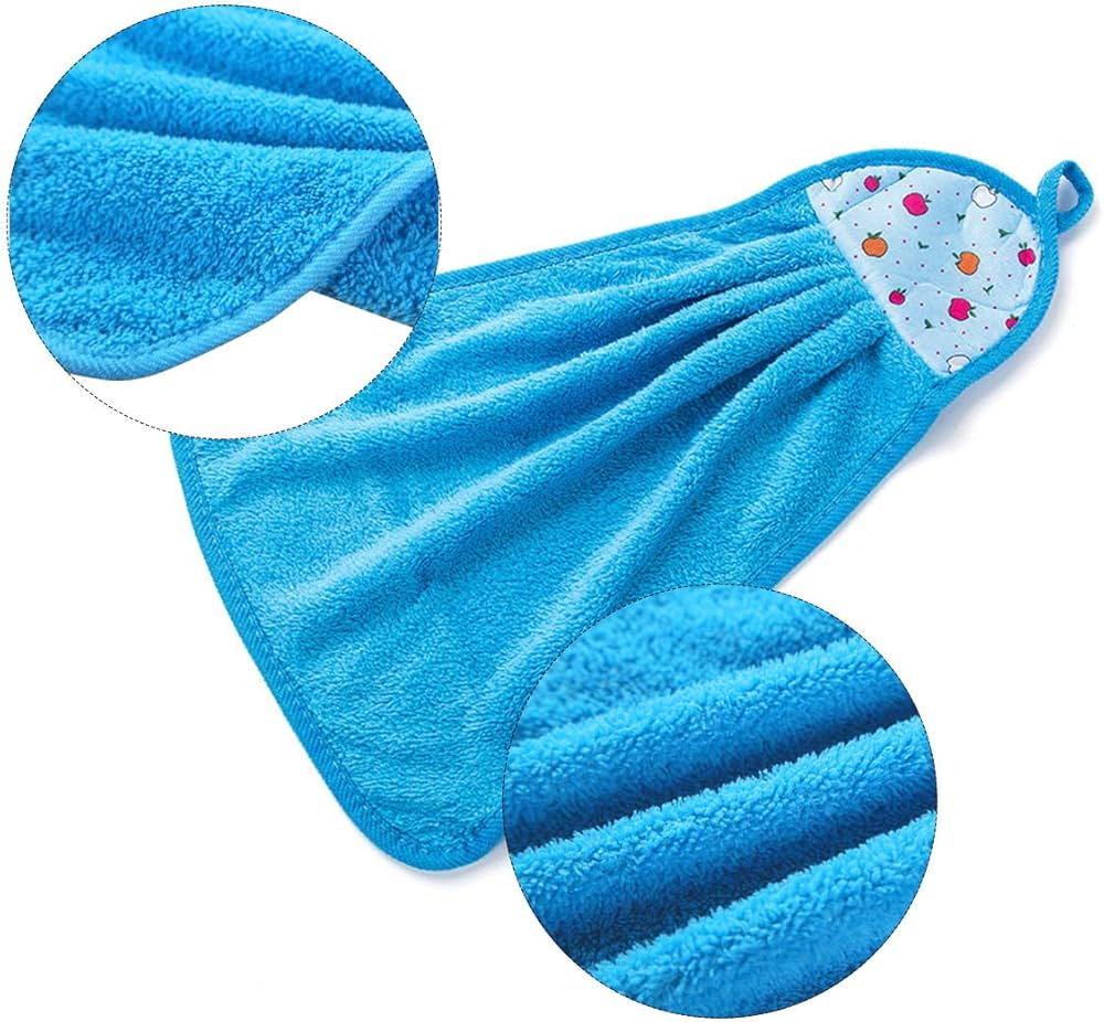Microfiber Wash Basin Hanging Kitchen Towels & Hand Towels Multicolor Pack Of 6