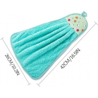 Microfiber Wash Basin Hanging Kitchen Towels & Hand Towels Multicolor Pack Of 6