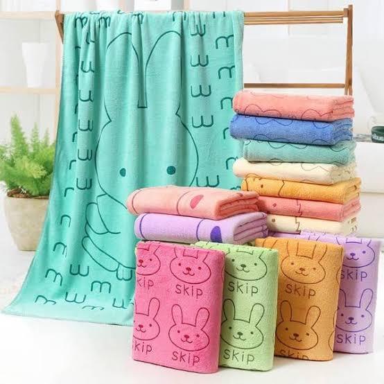 Cartoon Face Wash Towel Nano Microfiber Hand Kitchen Towels - 1pc