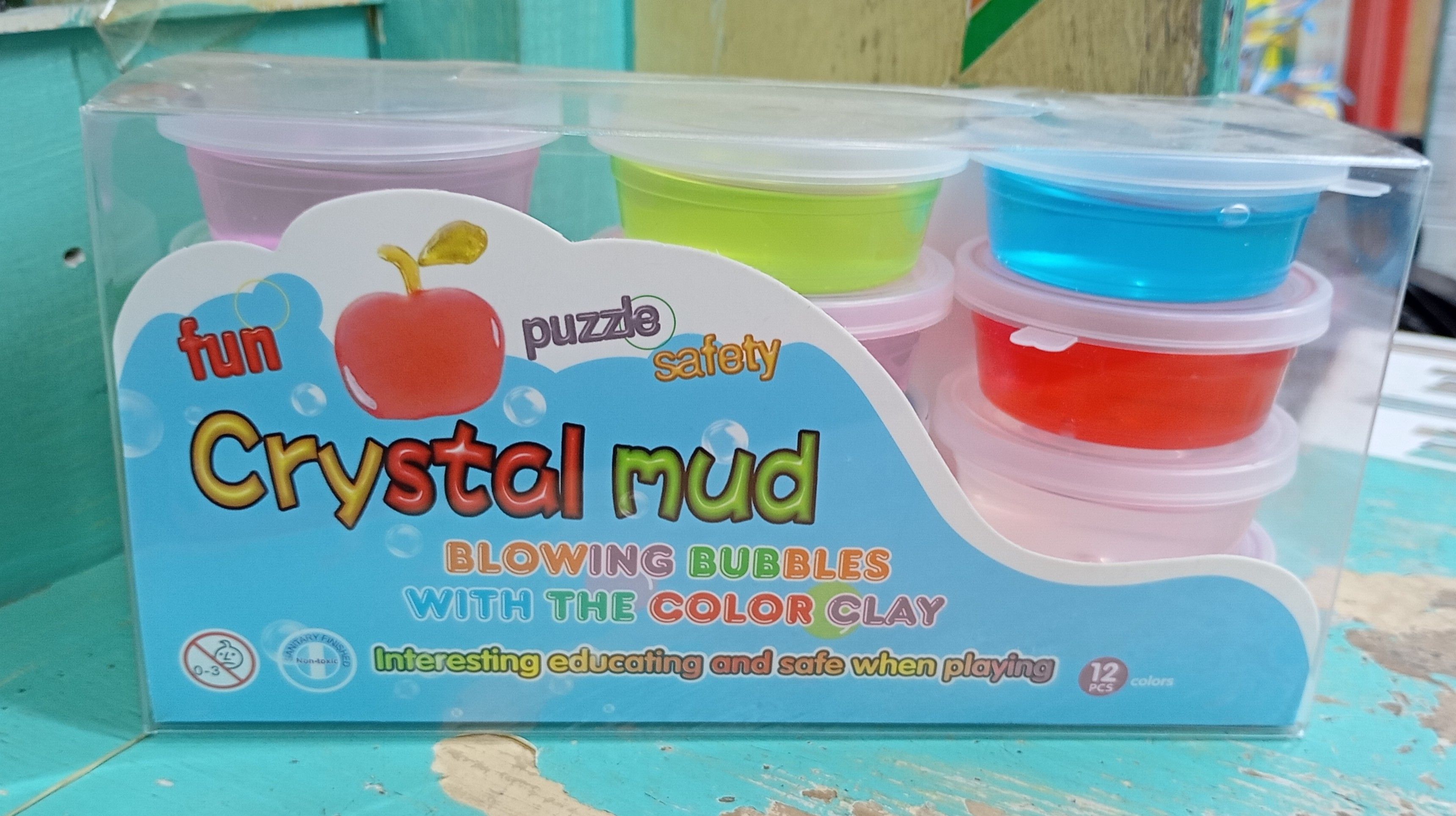 Crystal Mud DIY Science Slime Kit Toy For Kids Girls Boys Ages 6+ Year (Pack Of 12)