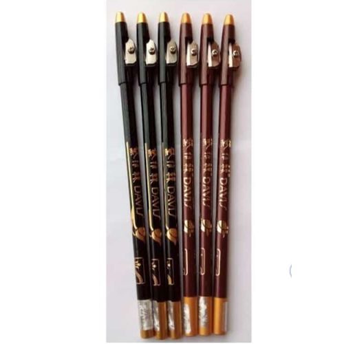 6Pcs Davis Eye and Lip liner Pencil Extra Water Proof Protaction, Matte Finish - No1 & No 18
