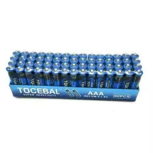 Tocebal Super Heavy Duty AAA/ AA 1.5V Batteries for Toys and Electronics - 60Pcs