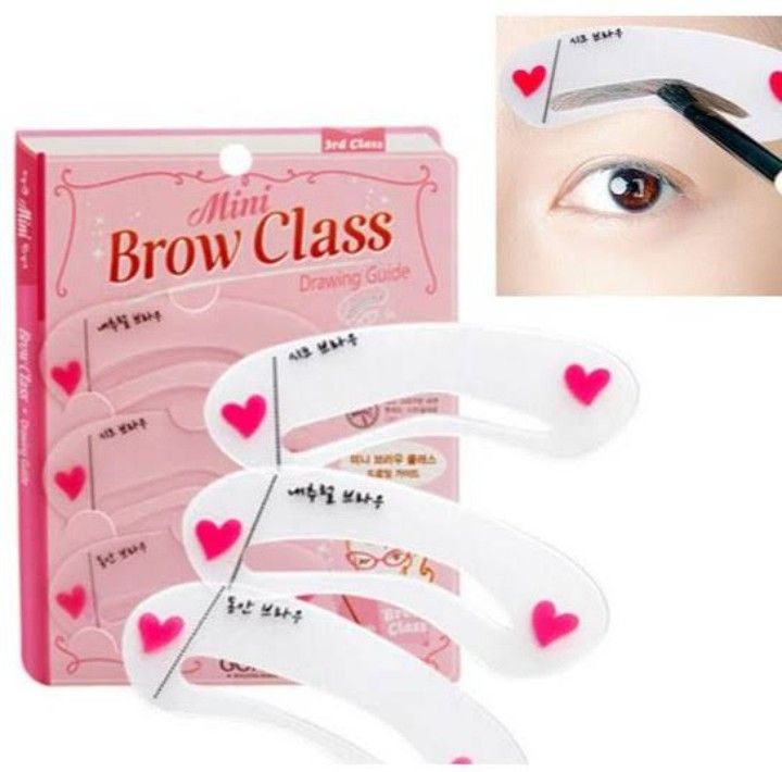 3 Styles Mini Brow Class Stencil Tool Makeup Styles Eye Brow Template Shaper Make Up Tool