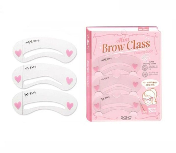 3 Styles Mini Brow Class Stencil Tool Makeup Styles Eye Brow Template Shaper Make Up Tool